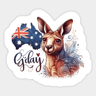 Kangaroo Sticker